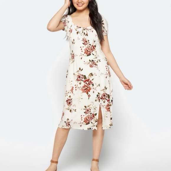 the general goods Dresses & Skirts - The General Goods XXL Floral Print Midi Dress